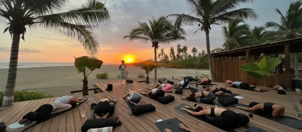 Yoga session in Goa - wellness retreat South Go