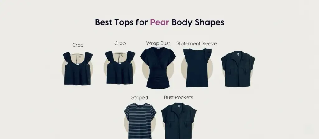top ideas for pear shaped body woman, pear shaped body outfit ideas