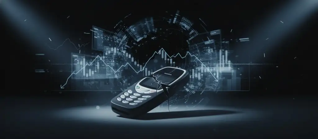 nokia fall, Nokia telecommunications infrastructure and network technology equipment, Nokia 5G network tower and modern telecommunications technology, Nokia and NVIDIA partnership for AI-RAN technology development