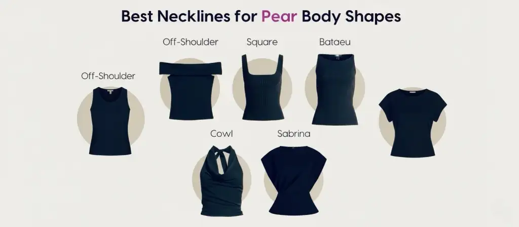 Woman with pear shaped body wearing flattering A-line dress, pear shaped body outfit ideas