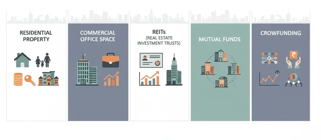 Real estate investment for beginners in India explained with visual examples and step-by-step guidance