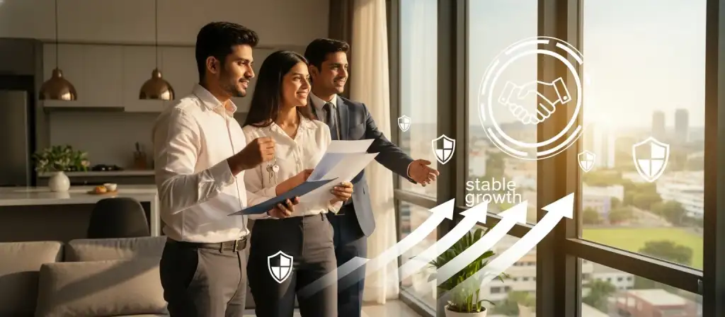 Real estate investment for beginners in India explained with visual examples and step-by-step guidance