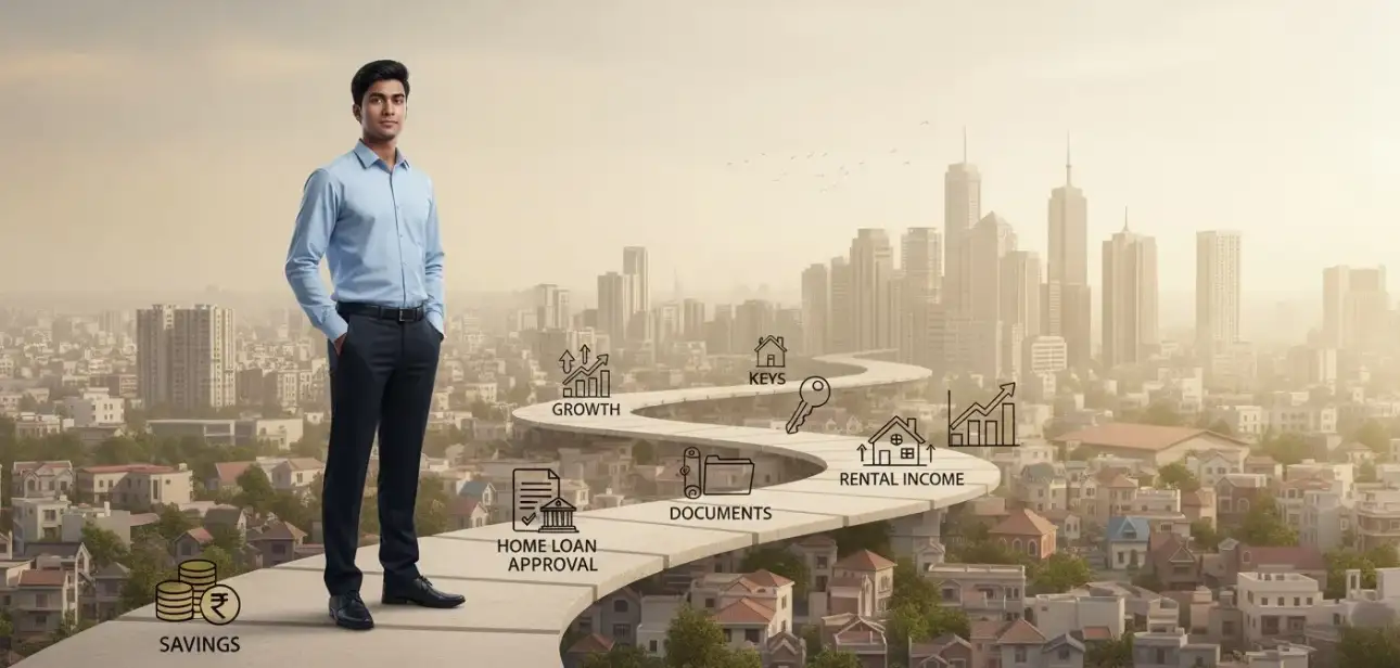 Real estate investment for beginners in India explained with visual examples and step-by-step guidance