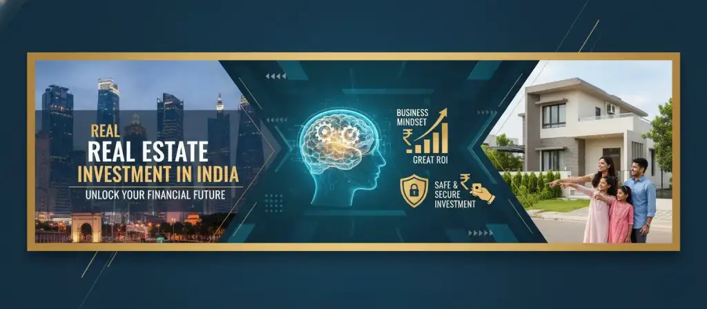 Real estate investment for beginners in India explained with visual examples and step-by-step guidance