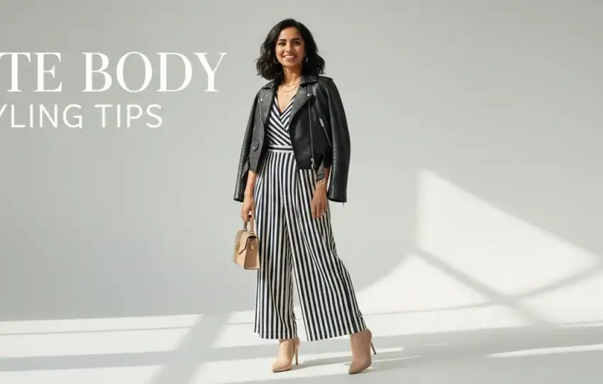 petite body type styling tips, how to dress petite body, petite figure outfit ideas, best clothes for petite women, petite fashion tips, styling petite body type, petite wardrobe essentials, dresses for petite women, petite body outfits, look taller petite styling